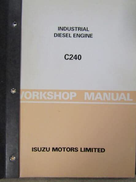 Instruction Manual Isuzu C240
